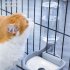 Pet Cage Hanging Water Dispenser 13cm Diameter Large Capacity Automatic Drinking Water Bowls Dog Cat Supplies Gray