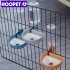 Pet Cage Hanging Water Dispenser 13cm Diameter Large Capacity Automatic Drinking Water Bowls Dog Cat Supplies Gray