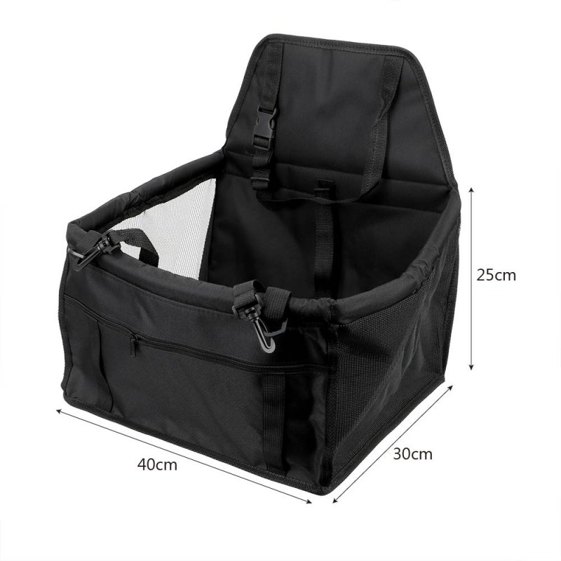 Pet  Car  Booster  Seat Breathable Folding Soft Washable Travel Bags For Dogs Cats Small Pet Black