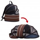 Pet Carrier Bag Transparent Breathable Expandable Backpack Outdoor Travel