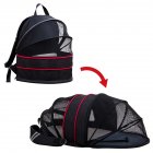 Pet Carrier Bag Transparent Breathable Expandable Backpack Outdoor Travel