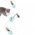 Pet Cat Automatic Moving Ball Toys With Feathers Accessories Usb Rechargeable Luminous Sounding Ball For Indoor Cats green white green hard shell The product di