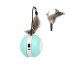 Pet Cat Automatic Moving Ball Toys With Feathers Accessories Usb Rechargeable Luminous Sounding Ball For Indoor Cats green white green hard shell The product di