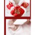 Pet Cat Cloak Apparel Tang Suit Adjustable Size Wear resistant Chinese New Year Style Pet Blessing Bag Bib C