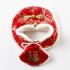 Pet Cat Cloak Apparel Tang Suit Adjustable Size Wear resistant Chinese New Year Style Pet Blessing Bag Bib C