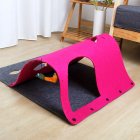 Pet Cat Diy Felt Tunnel With Mint Toy Pendant Multifunctional Kitten Nest Interactive Toy Cat Accessories