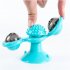 Pet  Cat  Dog  Toy Turntable Windmill Ball Spinning Funny Interactive Pet Massage Toys Revolving windmill toy blue