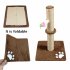 Pet Cat Foldable Scratching Pad with Column for Training