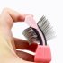 Pet Cat Hair Trimming Comb Hair Remover Double sided Cleaning Massage Brush Pet Cleaning Supplies blue large