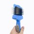 Pet Cat Hair Trimming Comb Hair Remover Double sided Cleaning Massage Brush Pet Cleaning Supplies blue large
