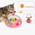 Pet Cat Rotating Windmill Toys With Ball Scratch resistant Interactive Turntable Pet Educational Toys pink