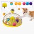 Pet Cat Rotating Windmill Toys With Ball Scratch resistant Interactive Turntable Pet Educational Toys Lake Blue