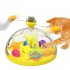 Pet Cat Rotating Windmill Toys With Ball Scratch resistant Interactive Turntable Pet Educational Toys pink