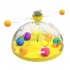 Pet Cat Rotating Windmill Toys With Ball Scratch resistant Interactive Turntable Pet Educational Toys pink