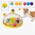 Pet Cat Rotating Windmill Toys With Ball Scratch resistant Interactive Turntable Pet Educational Toys green