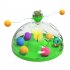 Pet Cat Rotating Windmill Toys With Ball Scratch resistant Interactive Turntable Pet Educational Toys green
