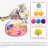 Pet Cat Rotating Windmill Toys With Ball Scratch resistant Interactive Turntable Pet Educational Toys green