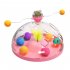 Pet Cat Rotating Windmill Toys With Ball Scratch resistant Interactive Turntable Pet Educational Toys green