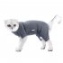 Pet Cat Shedding Suit Full Coverage Pet Recovery Bodysuit After Surgery Alternative Anxiety Calming Shirt gray S