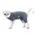 Pet Cat Shedding Suit Full Coverage Pet Recovery Bodysuit After Surgery Alternative Anxiety Calming Shirt gray L