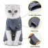 Pet Cat Shedding Suit Full Coverage Pet Recovery Bodysuit After Surgery Alternative Anxiety Calming Shirt gray L