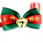 Pet Christmas Bowtie Collar Pet Neck Bows with Bell