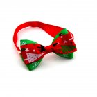 Pet Christmas Bowtie Collar Pet Neck Bows with Bell