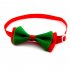 Pet Christmas Bowtie Collar Pet Neck Bows with Bell for Small Medium Dog Cat VN460