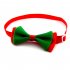 Pet Christmas Bowtie Collar Pet Neck Bows with Bell for Small Medium Dog Cat VN350