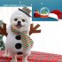 Pet Christmas Clothes Funny Snowman Costumes Cosplay Outfit Dogs Cats Snowman Outfit Small