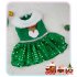 Pet Christmas Dress Elk Santa Print Warm Sequins Skirt Xmas Pet Customes Small Red
