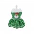 Pet Christmas Dress Elk Santa Print Warm Sequins Skirt Xmas Pet Customes Small Red