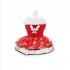 Pet Christmas Dress Elk Santa Print Warm Sequins Skirt Xmas Pet Customes Small Red