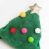 Pet Christmas Hat Saliva Towel Handmade Super Soft Breathable Grooming Gift for Dogs Cats Saliva Towel Green for 7 5kg