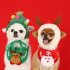 Pet Christmas Hat Saliva Towel Handmade Super Soft Breathable Grooming Gift for Dogs Cats Saliva Towel Red for 7 5kg
