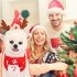 Pet Christmas Hat Saliva Towel Handmade Super Soft Breathable Grooming Gift for Dogs Cats Saliva Towel Red for 7 5kg