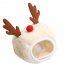 Pet Christmas Hat Saliva Towel Handmade Super Soft Breathable Grooming Gift Red Hat Small