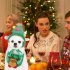 Pet Christmas Hat Saliva Towel Handmade Super Soft Breathable Grooming Gift Red Hat Large