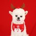 Pet Christmas Hat Saliva Towel Handmade Super Soft Breathable Grooming Gift Red Hat Large