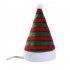 Pet Christmas Hat Velvet Festival Headdress for Cats and Dogs Red and green stripes free size