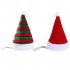 Pet Christmas Hat Velvet Festival Headdress for Cats and Dogs red free size
