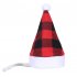 Pet Christmas Hat Velvet Festival Headdress for Cats and Dogs red free size