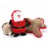 Pet Christmas Plush Sounding Toy Cute Cartoon Bite resistant Molar Chew Toys Santa