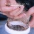 Pet Circular Hollowed One key Hair  Removal  Grooming  Comb Ergonomically Slip resistant Handle Sweet Colored Cleaning Brush Green
