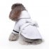 Pet Clothes Hotel Bath Towel Dog Cat Bathrobe Nightgown Pajamas white L