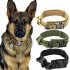 Pet Collar Adjustable Thicken Leash Control D Ring Training Collar for Small Large Dogs green XL