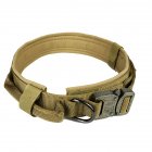 Pet Collar Adjustable Thicken Leash Control D Ring Training Collar for Small Large Dogs brown_XL