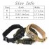 Pet Collar Adjustable Thicken Leash Control D Ring Training Collar for Small Large Dogs black M