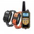 Pet Collar Bark Stopper Remote Dog  Training Device Beep  Vibration Electric Shock Collar 880 2 black orange band European plug