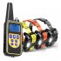 Pet Collar Bark Stopper Remote Dog  Training Device Beep  Vibration Electric Shock Collar 880 2 black orange band British plug
